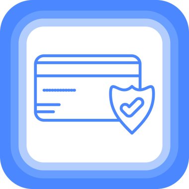 Kart. Web simgesi basit illüstrasyon