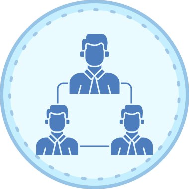 Bir insan simgesinin vektör illüstrasyonu