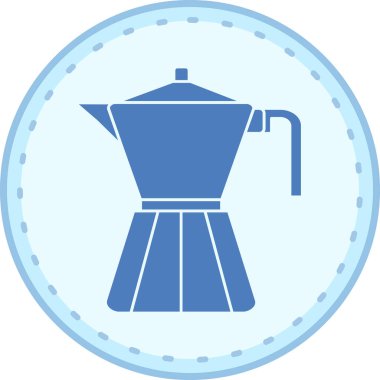 Kahve. Web simgesi basit illüstrasyon