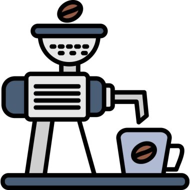Kahve makinesi ikonu. vektör tasarımı