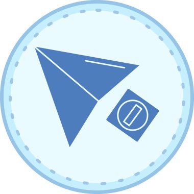 Pusula simgesinin vektör illüstrasyonu