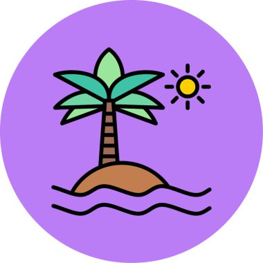 Kumsal. Web simgesi basit illüstrasyon