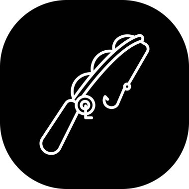 Rod simgesi, vektör illüstrasyonu basit tasarım