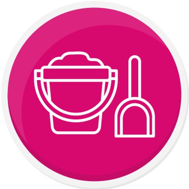 Yemek pişirmek. Web simgesi basit illüstrasyon