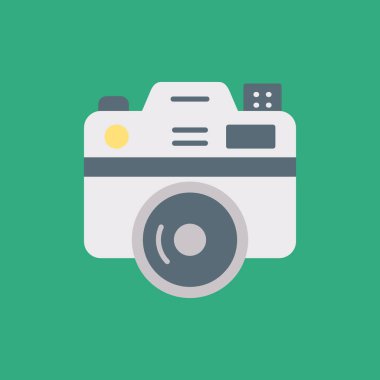 kamera simgesi vektör illüstrasyonu