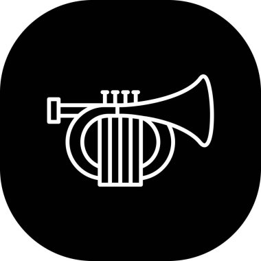 trompet simge vektör çizim