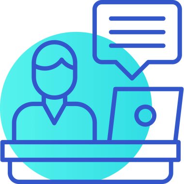 Avatar Adam. Basit illüstrasyon