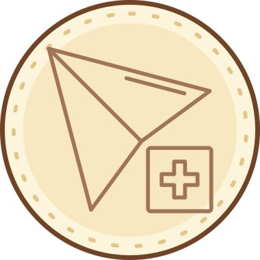 Tıbbi bir simgenin vektör illüstrasyonu