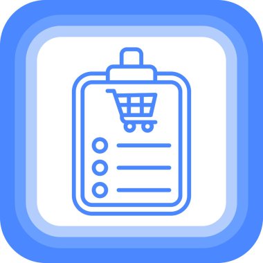 Alışveriş. Web simgesi basit illüstrasyon