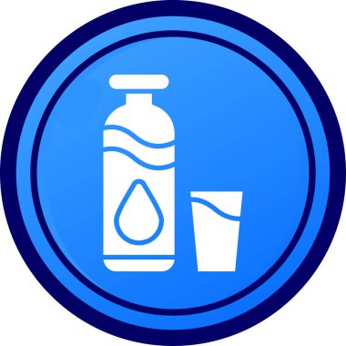 Modern su simgesinin vektör illüstrasyonu