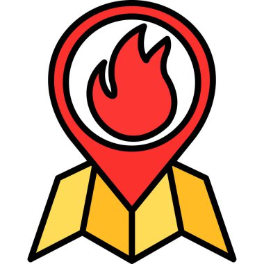 Harita iğnesi. Basit tasarım