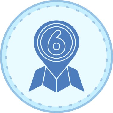 Moda tasarım tarzında beş numaralı simge.