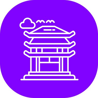 Benzersiz yapı ikonu vektör çizimi