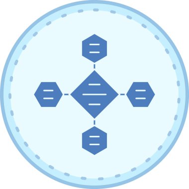 şebeke. Web simgesi basit illüstrasyon