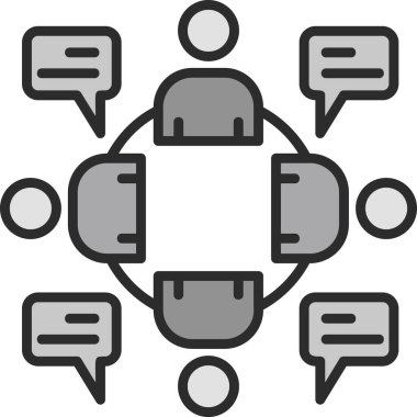 Sohbet ikonu. özet vektörü