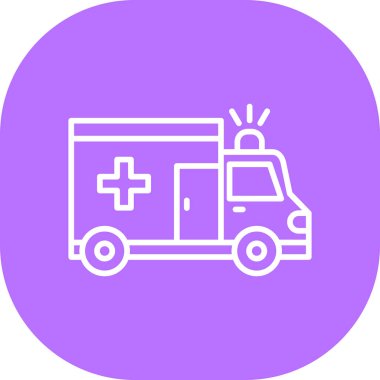 Ambulans simgesinin vektör çizimi