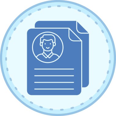 ID kart simgesi vektör illüstrasyonu