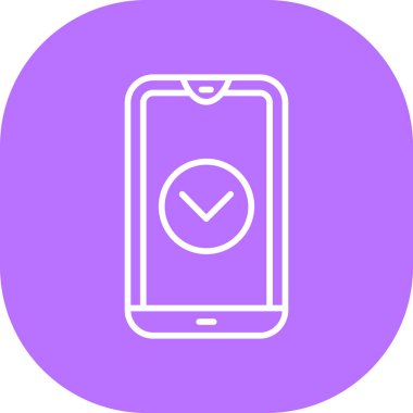 akıllı telefon simgesi, basit vektör tasarımı