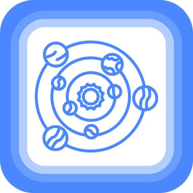 dişli ağ simgesi, basit vektör illüstrasyonu