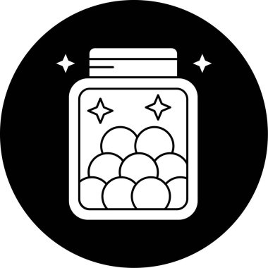 Kavanoz simgesi, vektör çizimi