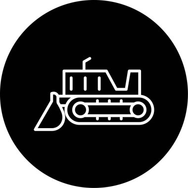 Bir tren simgesinin vektör illüstrasyonu