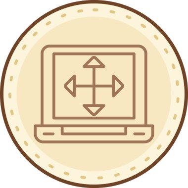 seo modern simgesinin vektör illüstrasyonu