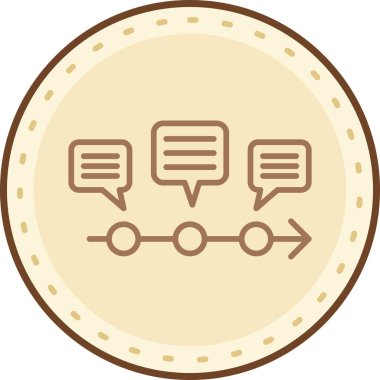 Konuş. Web simgesi basit illüstrasyon