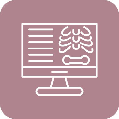 beyin ikonu vektör illüstrasyonu