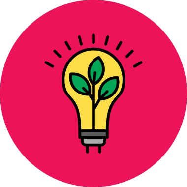 Ampul. Web simgesi basit illüstrasyon