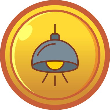 Yuvarlak bir simgenin vektör illüstrasyonu