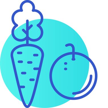 Bir besin simgesinin vektör illüstrasyonu