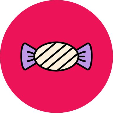 - Şeker. Web simgesi basit illüstrasyon