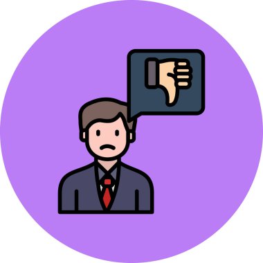 İş adamı simgesi vektör illüstrasyonu