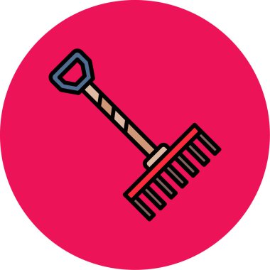 Bir kürek simgesinin vektör çizimi