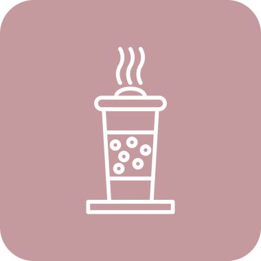 kahve içeceği ikon vektör illüstrasyonu