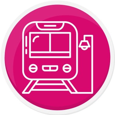 Tren ikonu düz moda. tren sembolü.