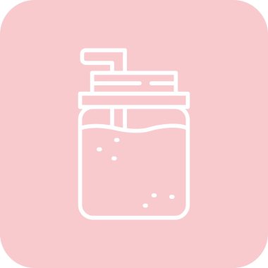 Kavanoz. Web simgesi basit illüstrasyon