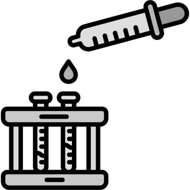 Şırınga web simgesi illüstrasyonu