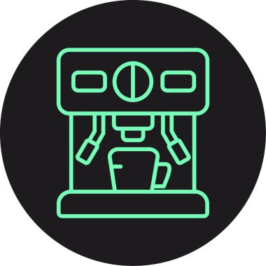 Benzersiz Robot Vektör Satırı Simgesi