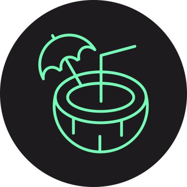 şemsiye simgesi vektör illüstrasyonu