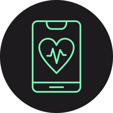 kalp simgesi, vektör illüstrasyonu