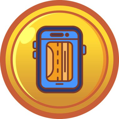 akıllı saat simge vektör illüstrasyonu