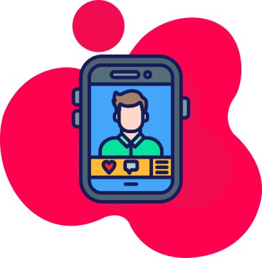 Cep telefonu. Basit resimleme