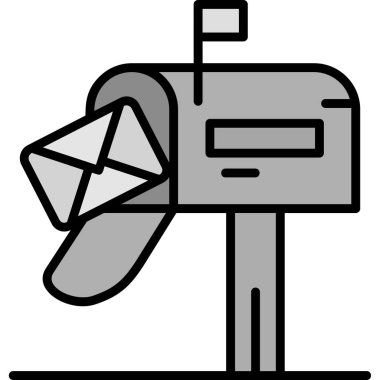 posta zarfı, özet vektör illüstrasyonu