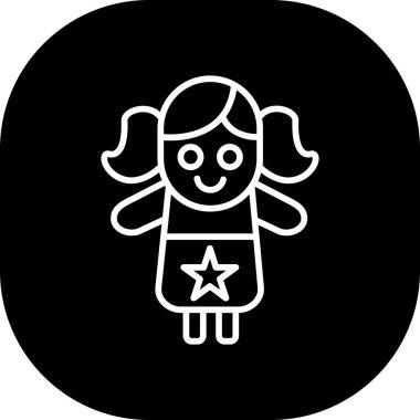 Bir yıldız simgesinin vektör illüstrasyonu