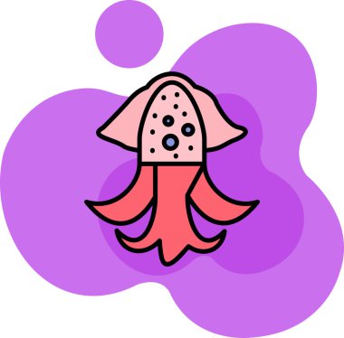 Çizgi film deniz yıldızının vektör çizimi