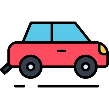 araba araç simgesi vektör illüstrasyonu