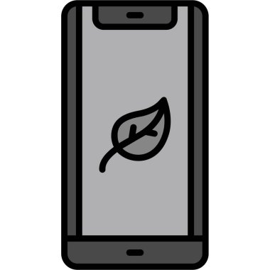 Bir mobil simgenin vektör illüstrasyonu