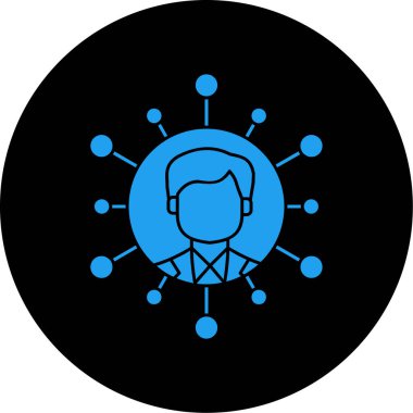 Basit iletişim simgesi, vektör illüstrasyonu