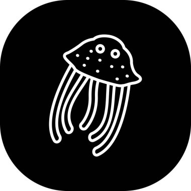 Ahtapot ikonu. Ağ için basit ahtapot vektör simgesi çizimi